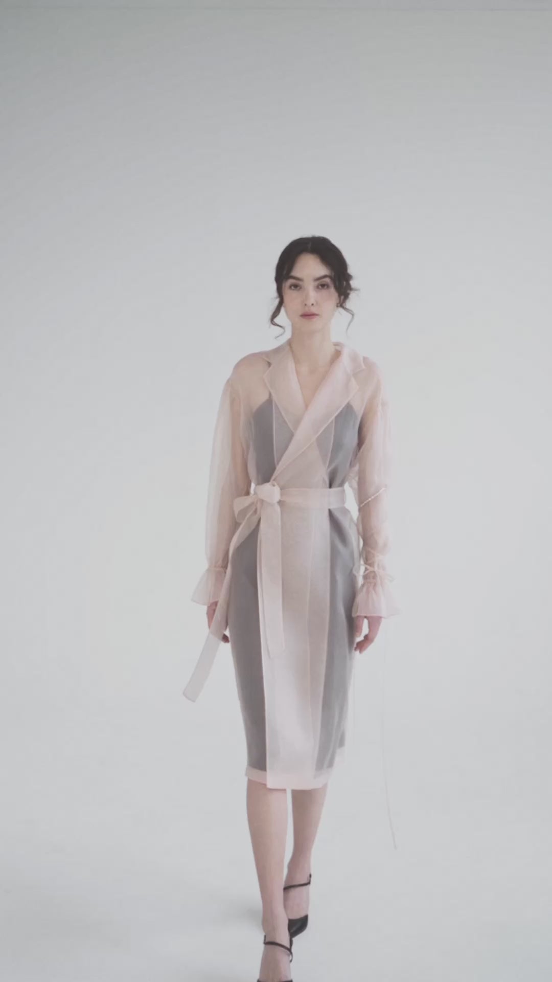 Sheer Double Breasted Coat – HELENA WANG®